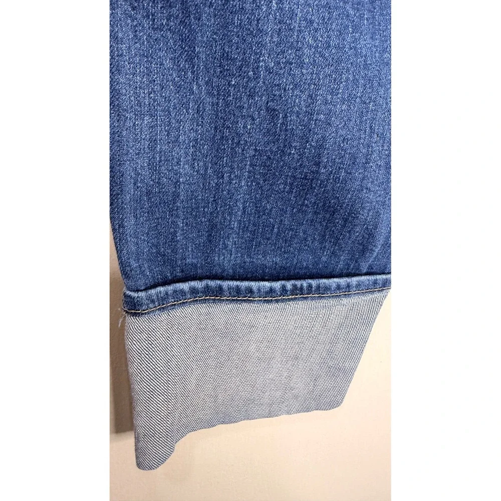 #153‎ KUT from the Kloth Jeans Sz. 2 Blue Cuffed Cropped w: 28